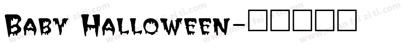 Baby Halloween字体转换